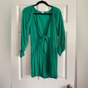 Vici - Green Tie Romper
